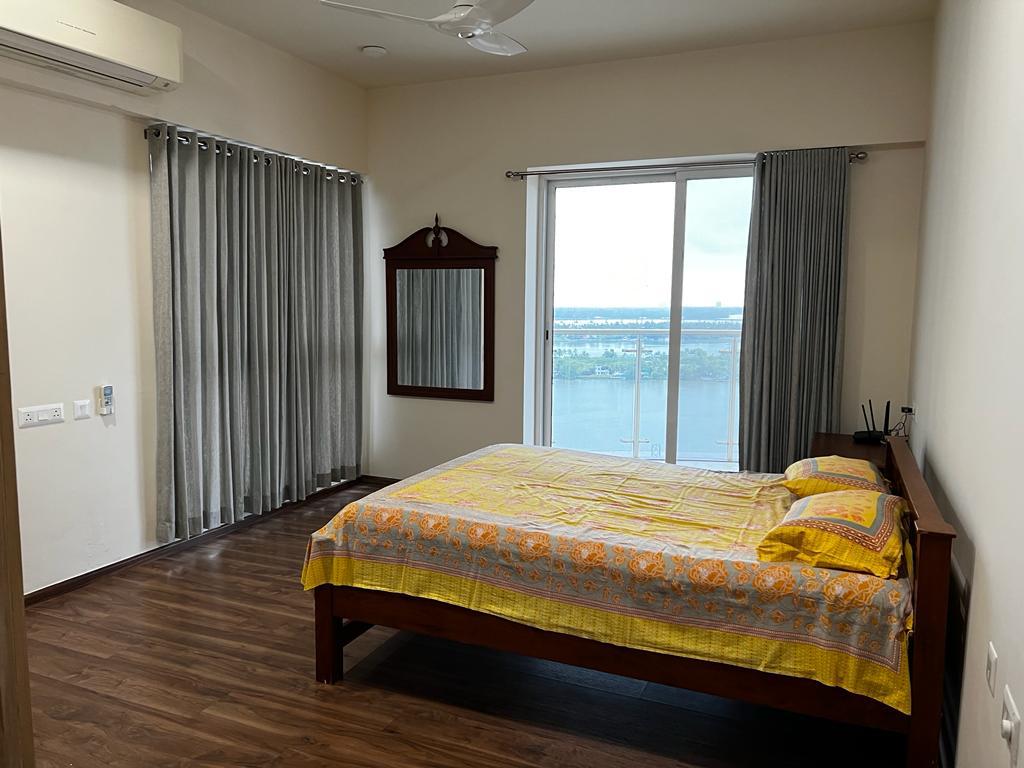 Water view 3bhk fully furnished TATA TRITVAM flat rent at Marine Drive Kochiarine Drive, Ernakulam