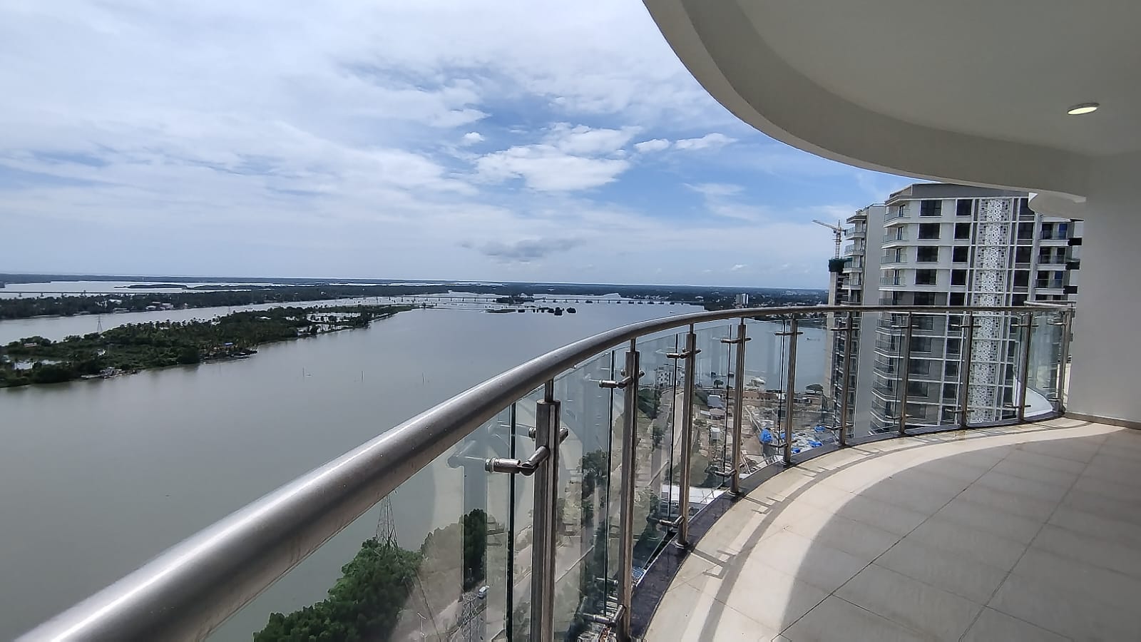 Water view 3bhk fully furnished TATA flat sale at Marine Drive Kochi