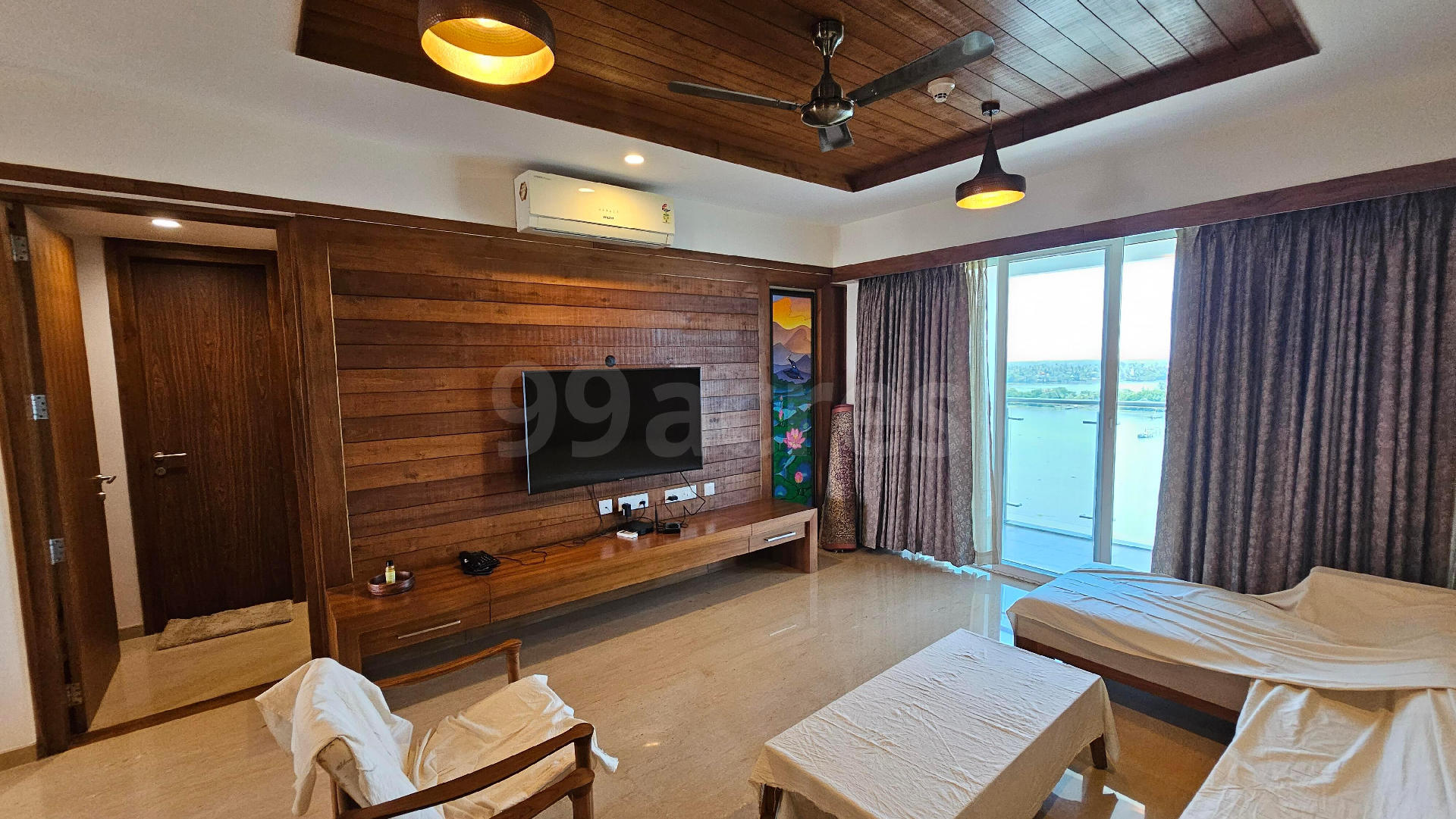 Water view 3bhk 2465sqt fully furnished TATA TRITVAM flat Sale at Marine Drive Kochi5c