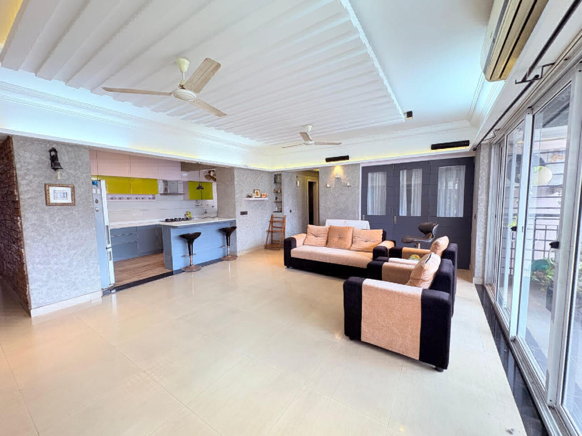 1742 sqft 3 bhk fullt furnished flat for sale at Kakkanad.