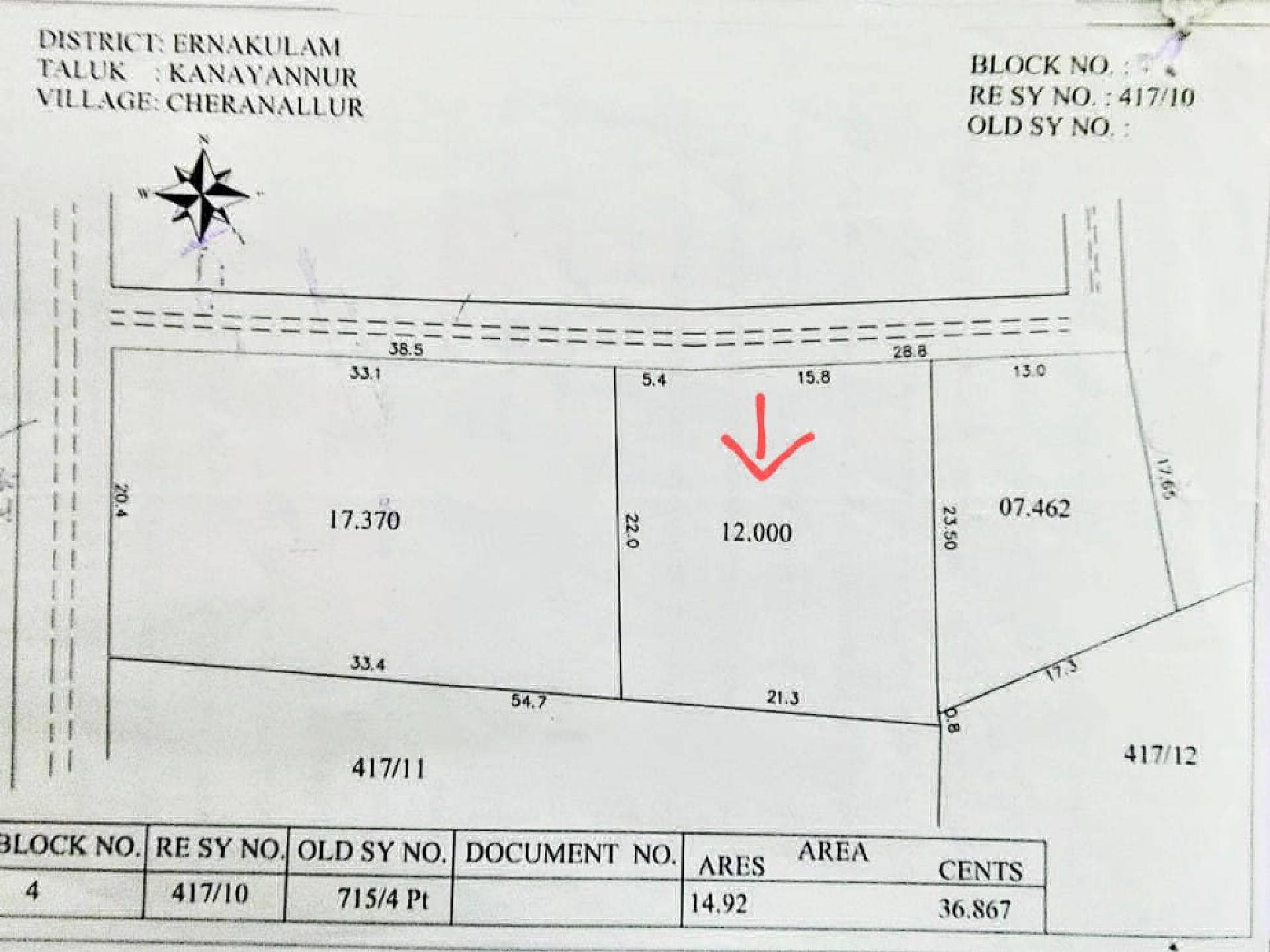 12.cent purayidam For sale at Chittoor