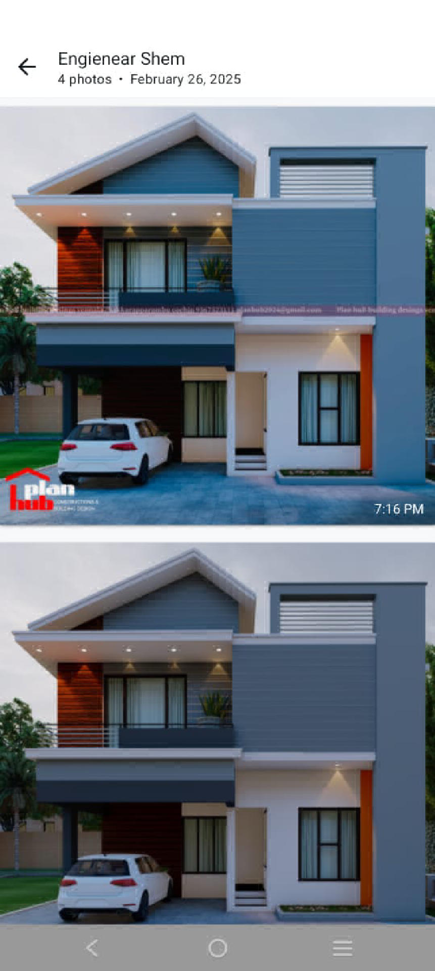 3.5 cent plot with 1950 sqft 4 bhk House for sale at Kakkanad