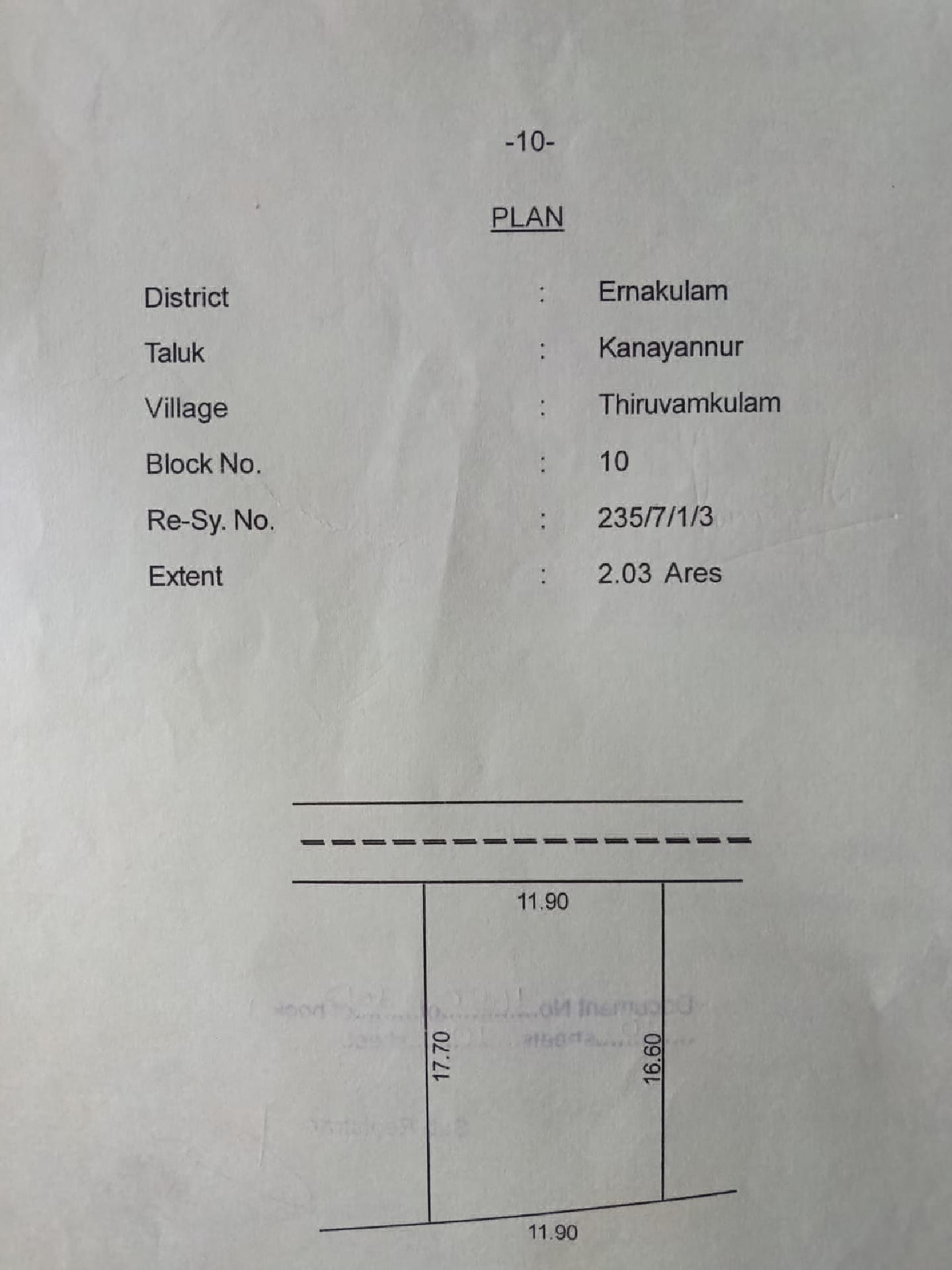 5 cents residential plot for sale at Irumpanam.