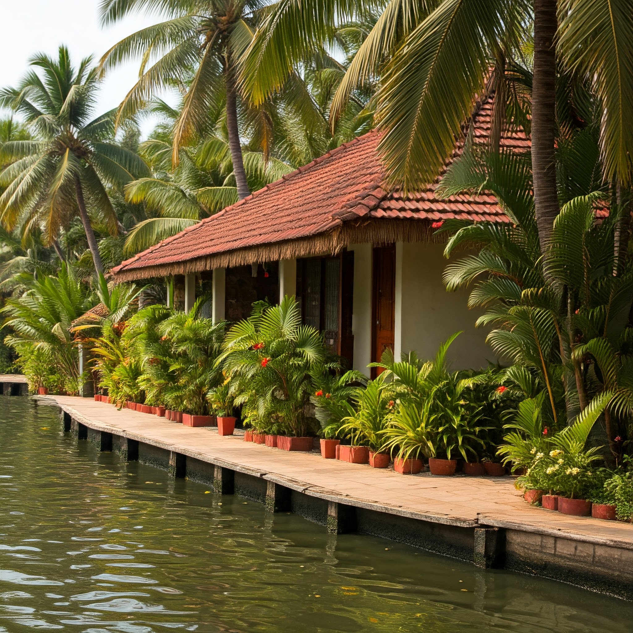 WATERFRONT RESORT AT A RENOWNED TOURIST DESTINATION IN KERALA